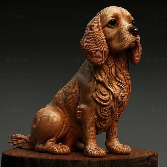 3D model Norfolk Spaniel dog (STL)